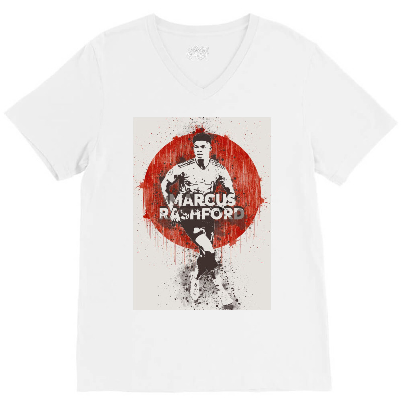 Marcus Rashford V-neck Tee | Artistshot