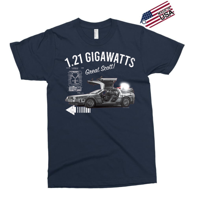 Back To The Future 1.21 Gigawatts Delorean Car (© Ucs Llc And Amblin) Exclusive T-shirt by icubvam2 | Artistshot