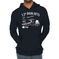 Back To The Future 1.21 Gigawatts Delorean Car (© Ucs Llc And Amblin) Lightweight Hoodie | Artistshot