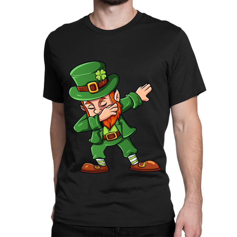 St Patricks Day Dabbing Leprechaun Irish Boys Girls Kids Dab  Copy Cop Classic T-shirt | Artistshot