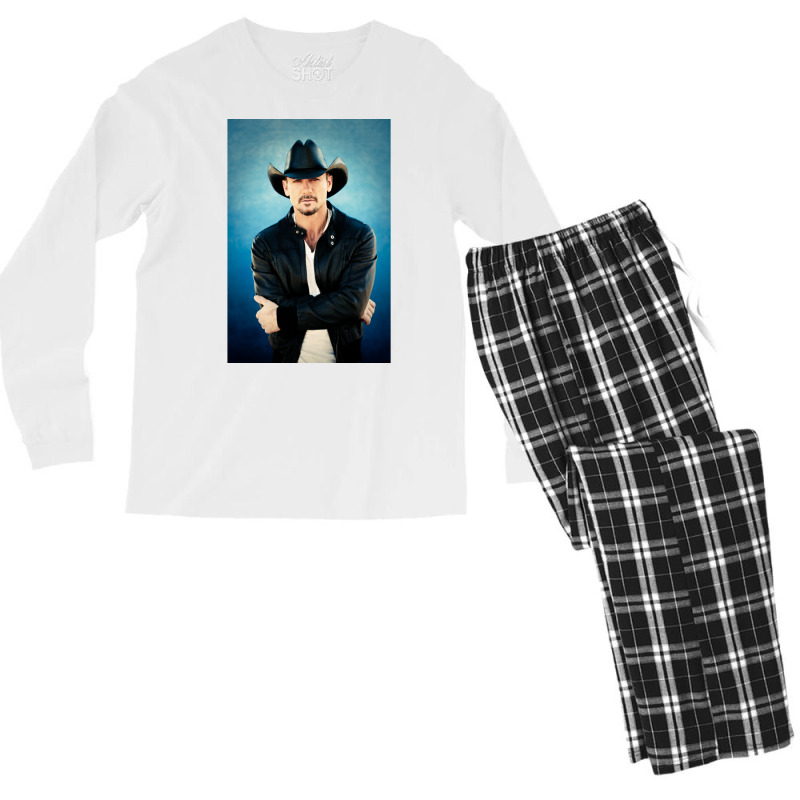 Tim Mcgraw Men's Long Sleeve Pajama Set | Artistshot