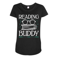 Limited Edition Reading Buddy Book Worm Maternity Scoop Neck T-shirt | Artistshot