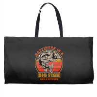 Hot Trend Retro Vintage Happiness Is A Big Fish And A Witness Fishing Weekender Totes | Artistshot