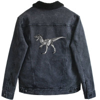 Ark Allosaurus 1 Unisex Sherpa-lined Denim Jacket | Artistshot