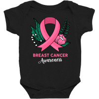 Breast Cancer Awareness With Plants Baby Bodysuit | Artistshot