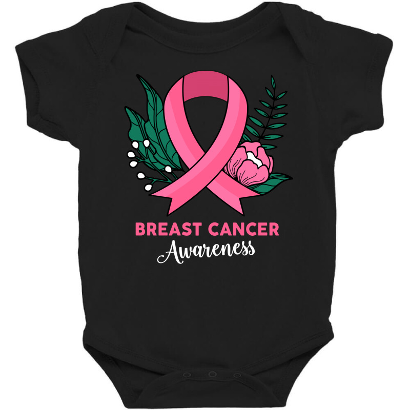 Breast Cancer Awareness With Plants Baby Bodysuit | Artistshot