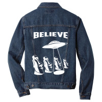 Easter Island Heads Moai Statues Alien Men Denim Jacket | Artistshot