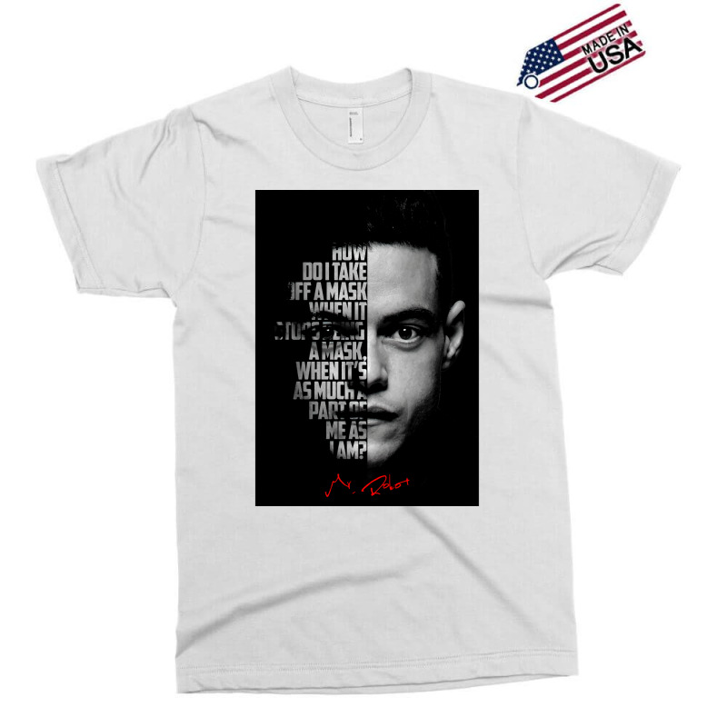 Black And Whiterobot Elliot Alderson Quote Poster Music Quote Exclusive T-shirt | Artistshot