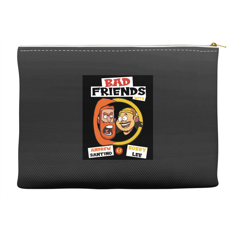 Bad Friends With Andrew Santino Amp Bobby Lee Poster 70s Accessory Pouches | Artistshot