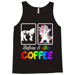 funny coffee lover gift t  shirt before horse after drinking coffee be Tank Top | Artistshot
