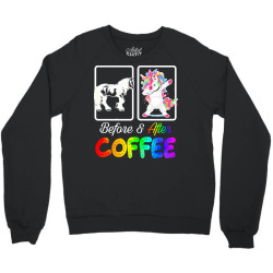 funny coffee lover gift t  shirt before horse after drinking coffee be Crewneck Sweatshirt | Artistshot