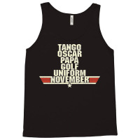 Top Gun Alphabet Tank Top | Artistshot