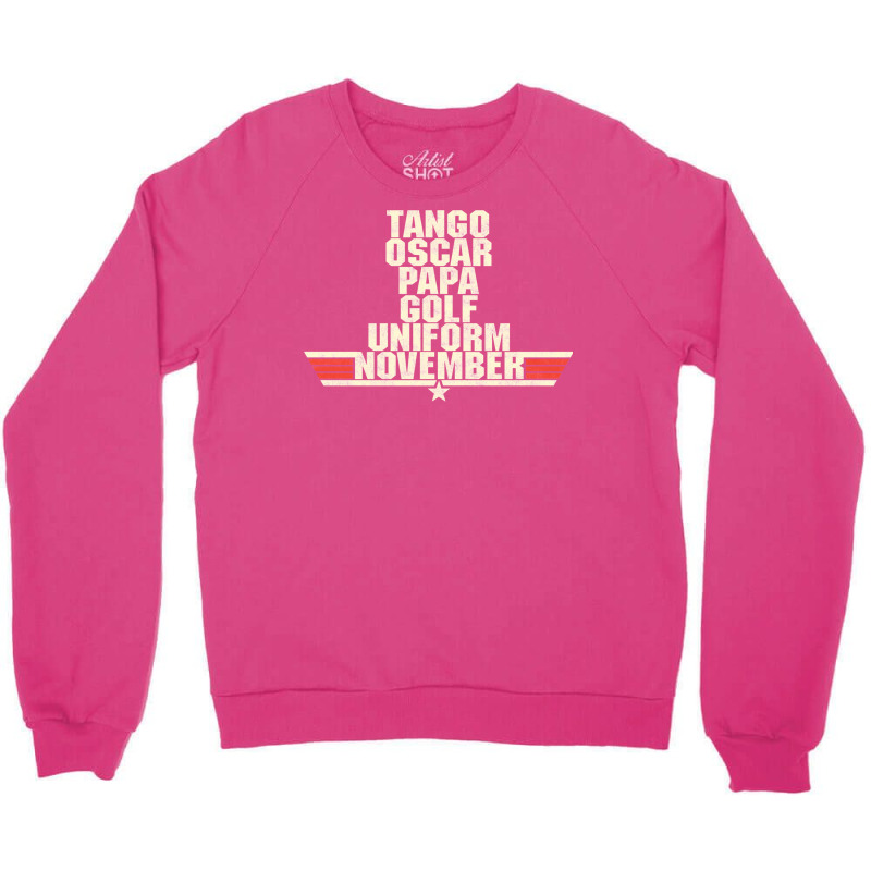 Top Gun Alphabet Crewneck Sweatshirt | Artistshot