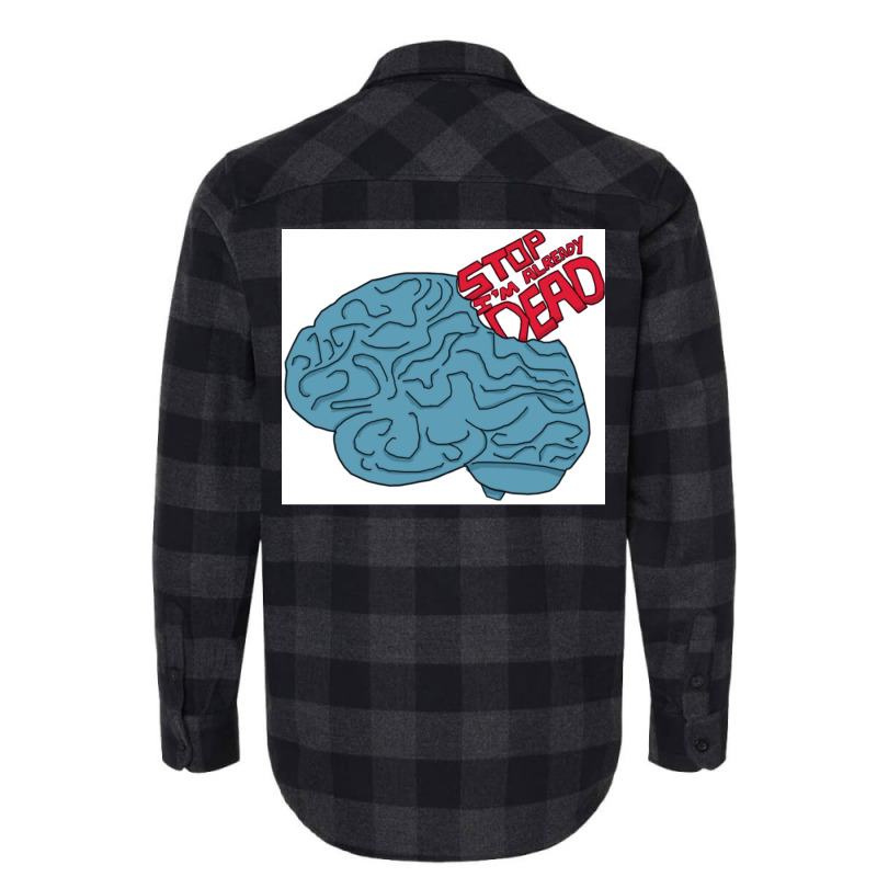 Blue Brains Poster Travel Flannel Shirt | Artistshot