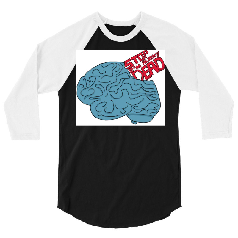 Blue Brains Poster Travel 3/4 Sleeve Shirt | Artistshot