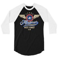 Top Gun Miramar California 3/4 Sleeve Shirt | Artistshot