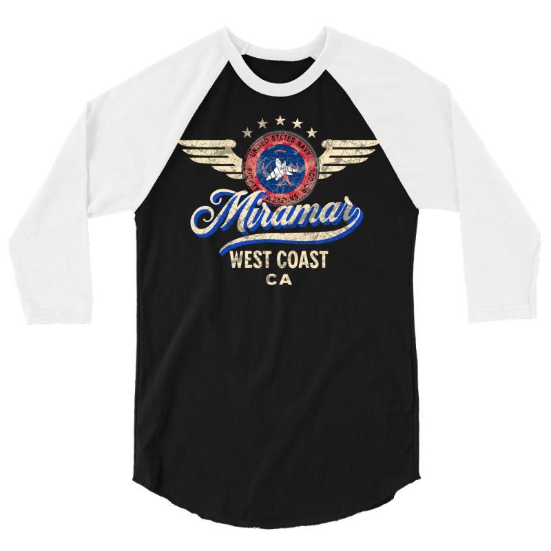 Top Gun Miramar California 3/4 Sleeve Shirt | Artistshot