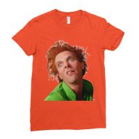 Drop Dead Fred Magical Realism Digital Portrait Ladies Fitted T-shirt | Artistshot