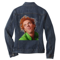 Drop Dead Fred Magical Realism Digital Portrait Ladies Denim Jacket | Artistshot