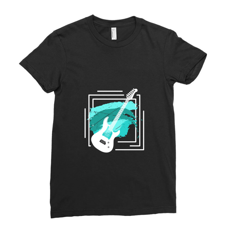 Guitar Gift Guitarist Musical Instrument 12 Ladies Fitted T-Shirt by SiroBrandonSoto | Artistshot