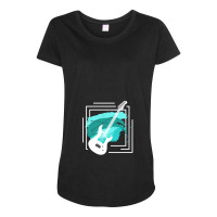 Guitar Gift Guitarist Musical Instrument 12 Maternity Scoop Neck T-shirt | Artistshot