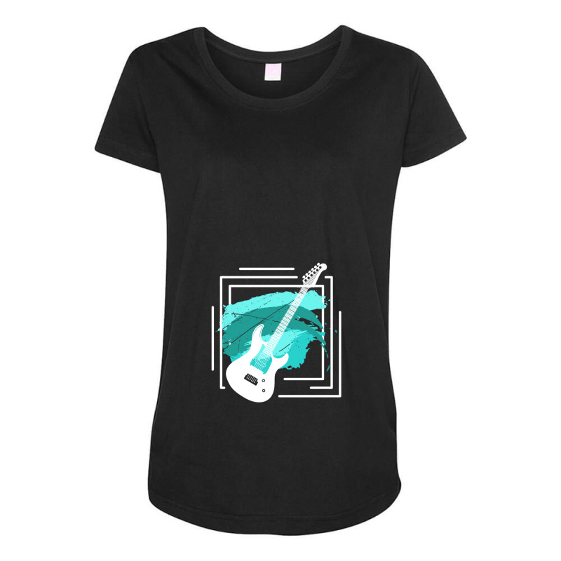 Guitar Gift Guitarist Musical Instrument 12 Maternity Scoop Neck T-shirt by SiroBrandonSoto | Artistshot