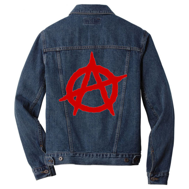 Anarchy Shirt Men Denim Jacket by juncajfaldux | Artistshot