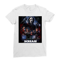 Scream Horror Movie Artwork Ladies Fitted T-shirt | Artistshot