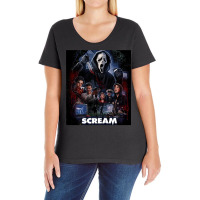 Scream Horror Movie Artwork Ladies Curvy T-shirt | Artistshot