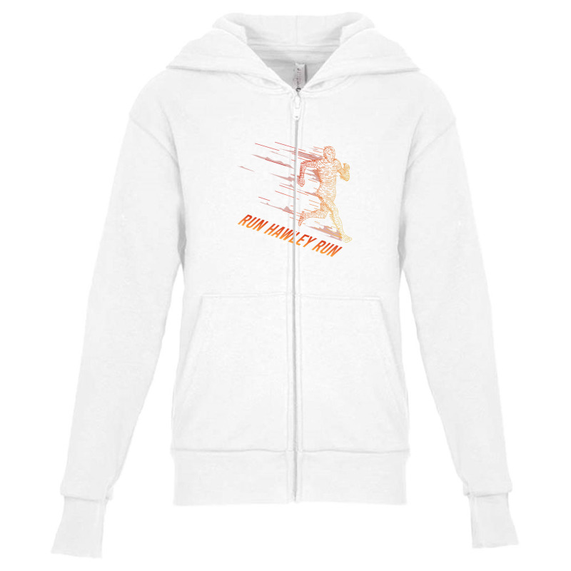 Run Hawley Run Funny Josh Hawley Run Free Youth Zipper Hoodie by plavouryu5 | Artistshot