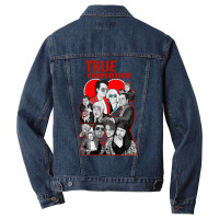 True Romance Character Collage Art Men Denim Jacket | Artistshot