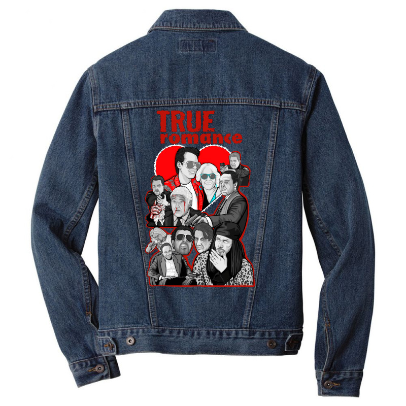 True Romance Character Collage Art Men Denim Jacket | Artistshot