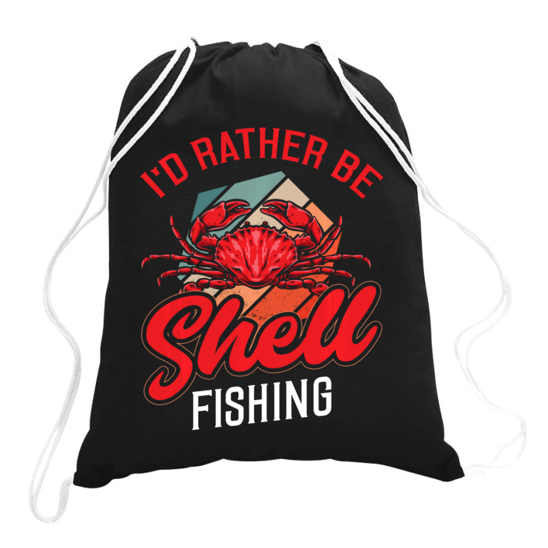 Hot Trend Shellfishing Shellfish Crab Fishing Drawstring Bags | Artistshot