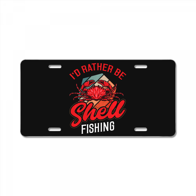 Hot Trend Shellfishing Shellfish Crab Fishing License Plate | Artistshot