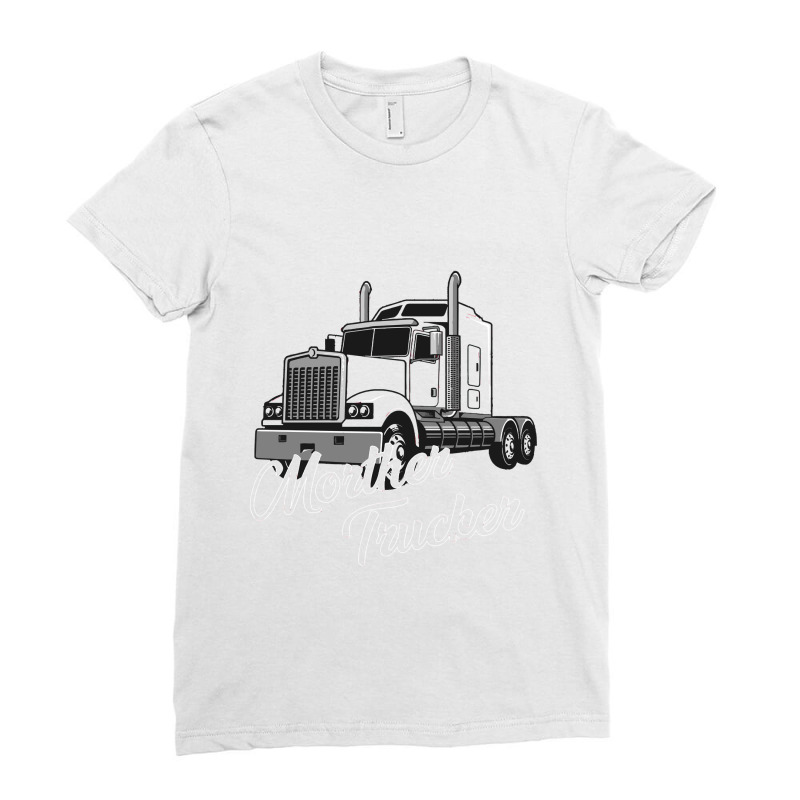 Mother Trucker Ladies Fitted T-Shirt by Eme90 | Artistshot