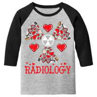 Valentine Couple Radiology Rad Tech Radiologist Xray Youth 3/4 Sleeve | Artistshot