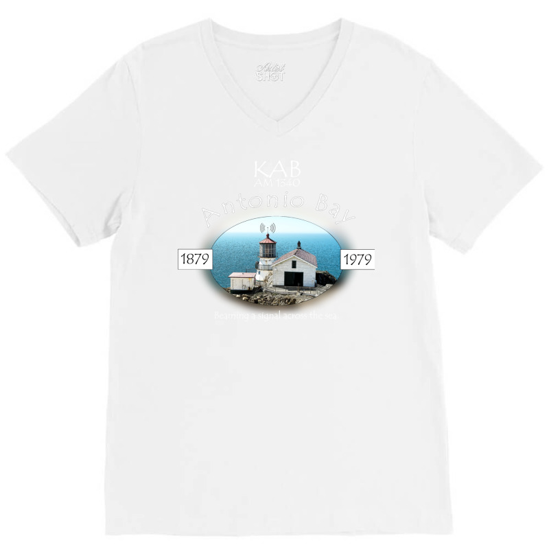 Kab Radio 1340 Am Antonio Bay V-Neck Tee by zainisyrinez | Artistshot