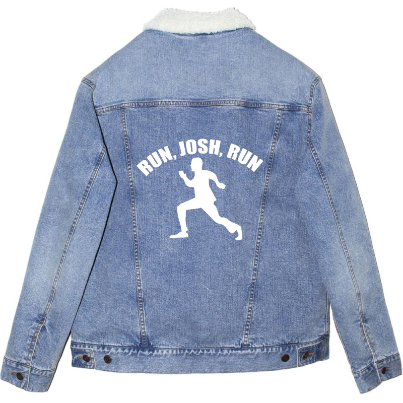 Josh Hawley Run Free Funny Josh Hawley Running Unisex Sherpa-Lined Denim Jacket by plavouryu5 | Artistshot