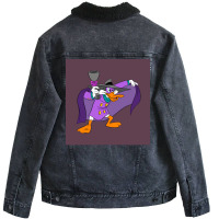 Darkwing Duck Poster Funny Unisex Sherpa-lined Denim Jacket | Artistshot