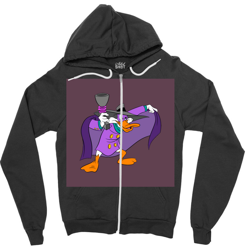 Darkwing Duck Poster Funny Zipper Hoodie | Artistshot