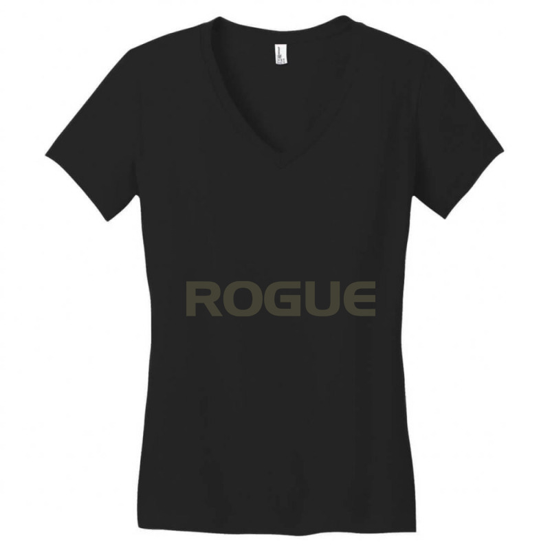 Trending Rogue - Basic Green Women's V-Neck T-Shirt by poppyallen | Artistshot