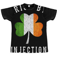 Womens Funny Irish By Injections   St Patricks Day Gift Vneck Graphic T-shirt | Artistshot