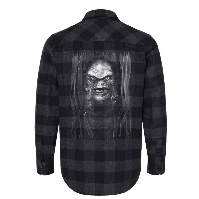 The Creature (monotone) Flannel Shirt | Artistshot