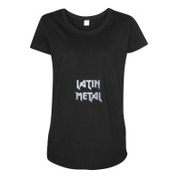 Latin Metal Maternity Scoop Neck T-shirt | Artistshot