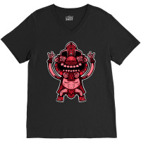 Limited Edition Aztec Warrior Red V-neck Tee | Artistshot