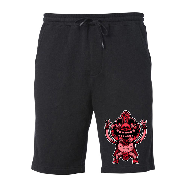 Limited Edition Aztec Warrior Red Fleece Short by Inmamlil638 | Artistshot