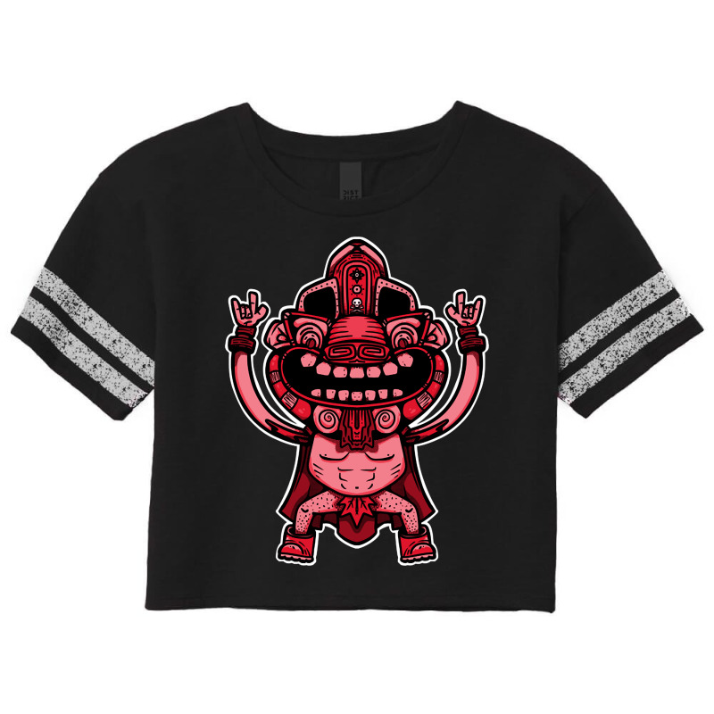 Limited Edition Aztec Warrior Red Scorecard Crop Tee by Inmamlil638 | Artistshot