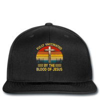 Jesus Christ Christian Retro Fully Vaccinated By The Blood Of Jesus 19 Printed Hat | Artistshot