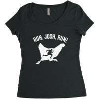 Josh Hawley Run Free Funny Josh Hawley Running Chicken Tees Women's Triblend Scoop T-shirt | Artistshot