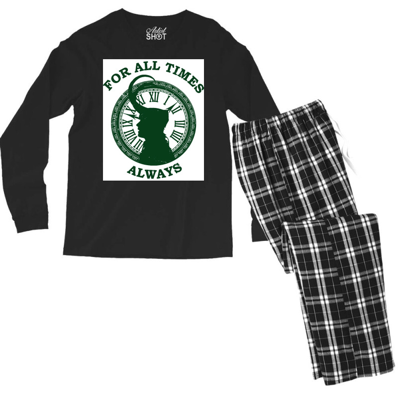 For All Time Always Green Poster 70s Men's Long Sleeve Pajama Set | Artistshot